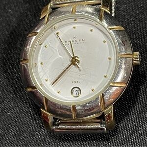 Skagen Silver and Gold Watch